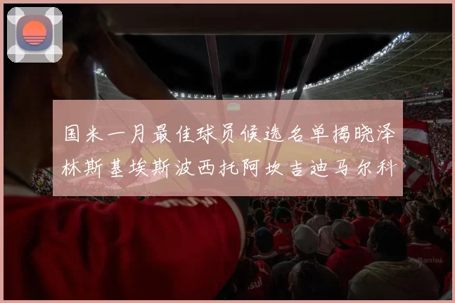 国米一月最佳球员候选名单揭晓泽林斯基埃斯波西托阿坎吉迪马尔科争夺荣誉