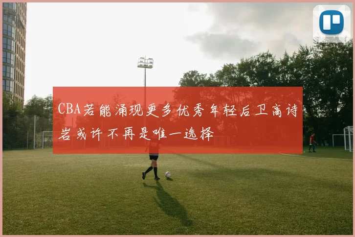 CBA若能涌现更多优秀年轻后卫高诗岩或许不再是唯一选择